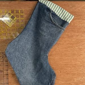 Green strip Stocking